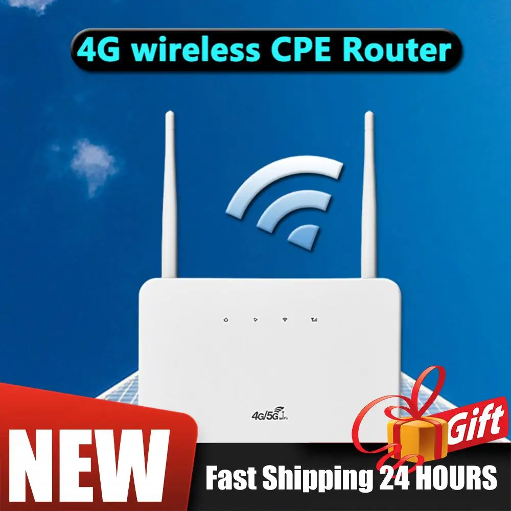

4G Wireless Router External Antenna 4G Router Wireless Modem with Sim Card Slot EU Plug for Home Travel Work