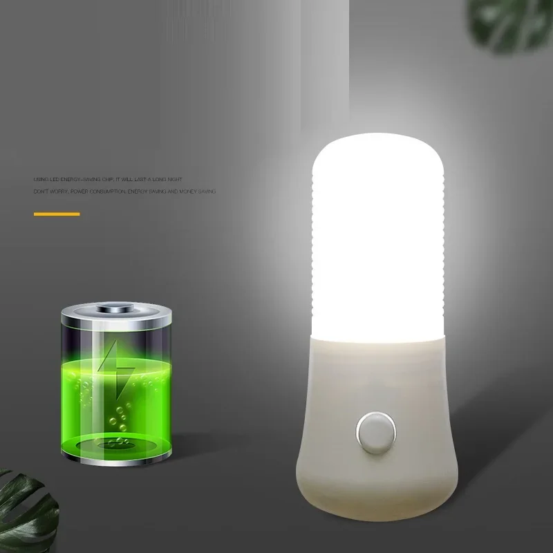 Ue/eua plug luzes da noite led night light botão interruptor quarto lâmpada de cabeceira do quarto do bebê corredor decoração casa lâmpada tomada parede