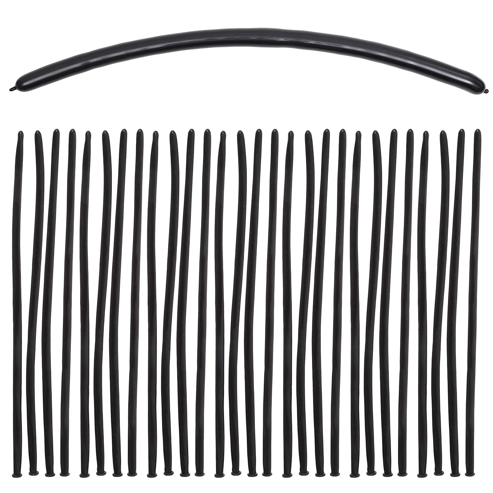 

100pcs Balloons Long Strip Modelling Black 1 8g Birthday Wedding Long Balloons Party Decorations Wedding Anniversaries