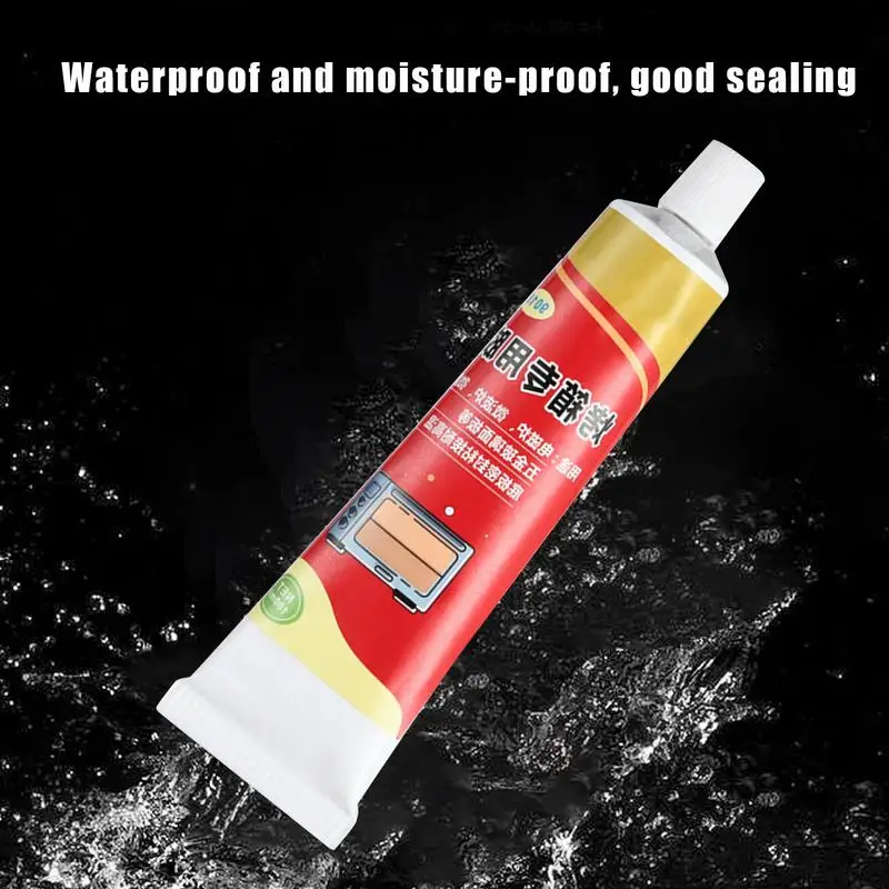 

Oven Panel Glue 100ml High-Temperature Resistant Oven Panel Sealant Leak-Proof Fast Drying Sealant For Household Appliances