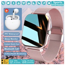 Smart Watch For Men Women Gift For Xiaomi Full Touch Screen Sport Fitness Watches BT Call Digital Smartwatch Wristwatch 2024 New