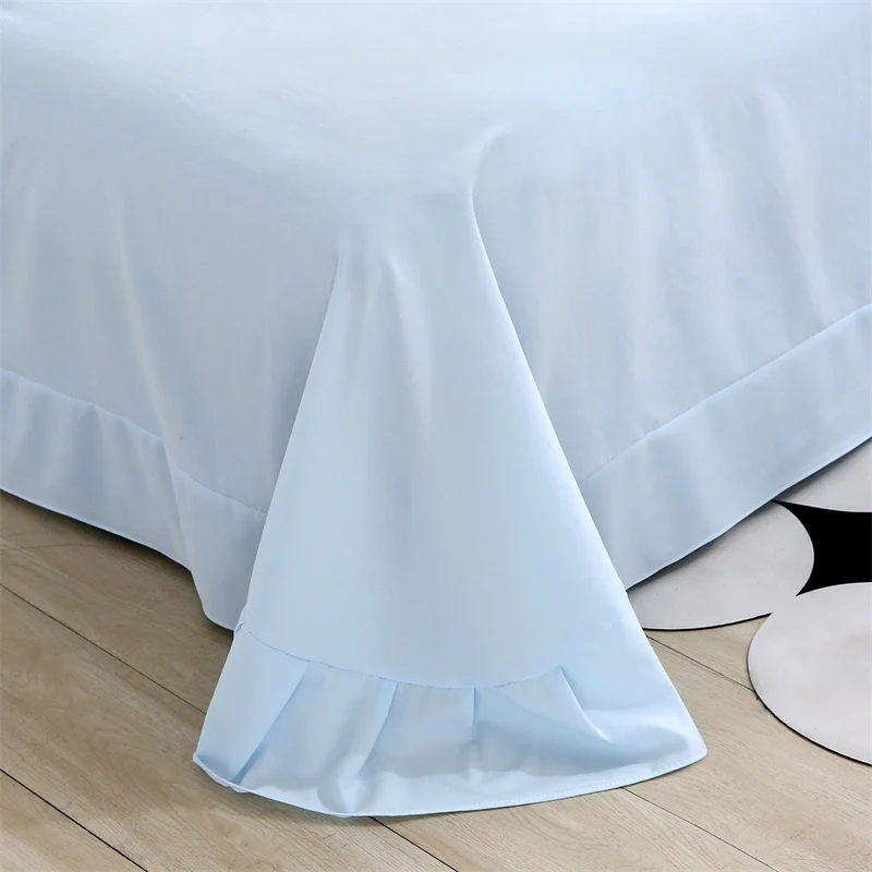 2025 ربيع جديد غطاء سرير صغير طازج فئة أ غزل مزدوج مطبوعة محبوك القطن 3-4 مجموعات ورقة المخدة غطاء لحاف الفراش #3