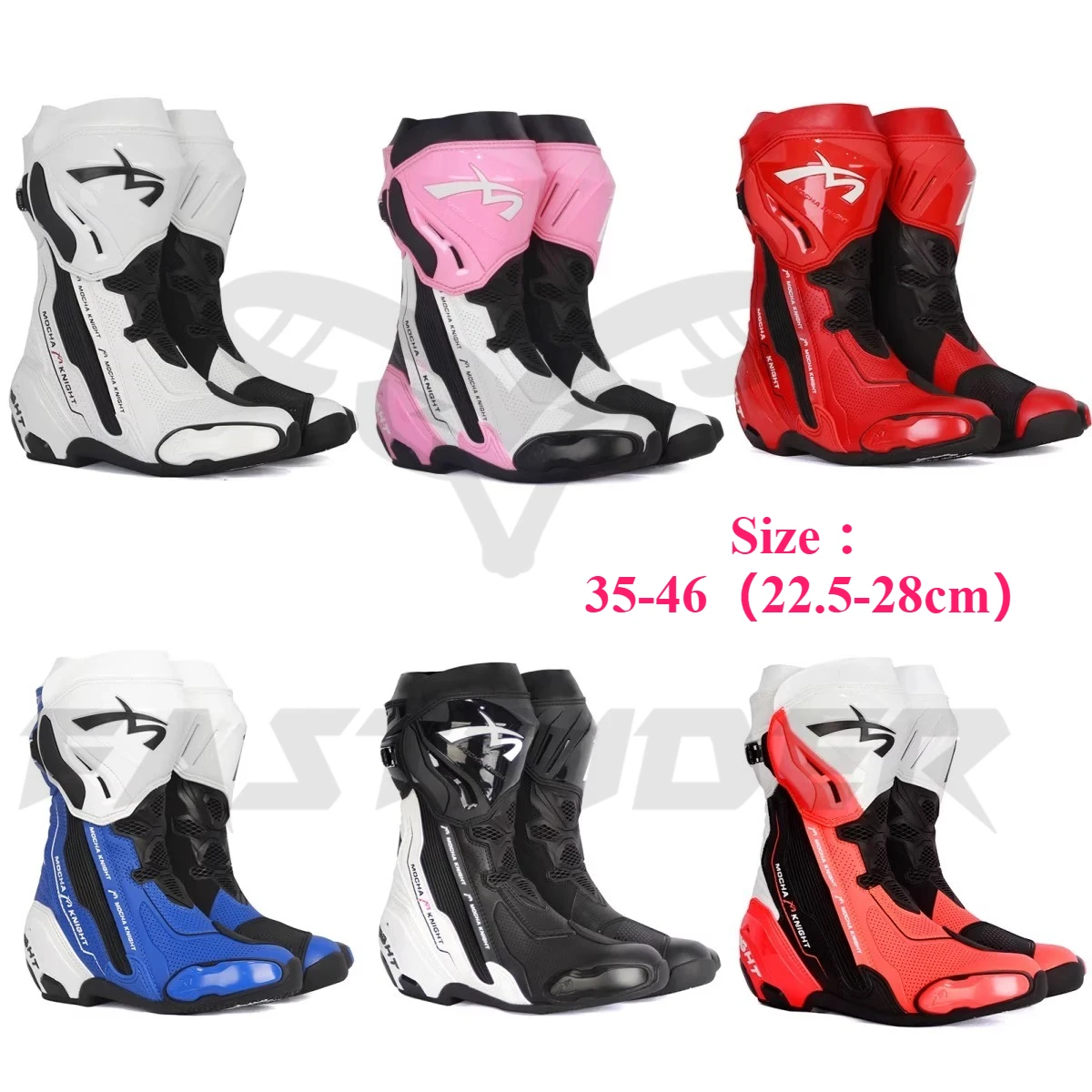 BENKIA Mocha Motorcycle Track Riding Boots CE Certification Professional Racing Botas BENKIA Supertech Boots High Quality