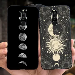 For Huawei Mate 10 Lite Case Nova 2i RNE-L21 RNE-L22 Fashion Moon Pattern Soft Silicon Bumper Cover on Huawei Nova2i Mate 10lite