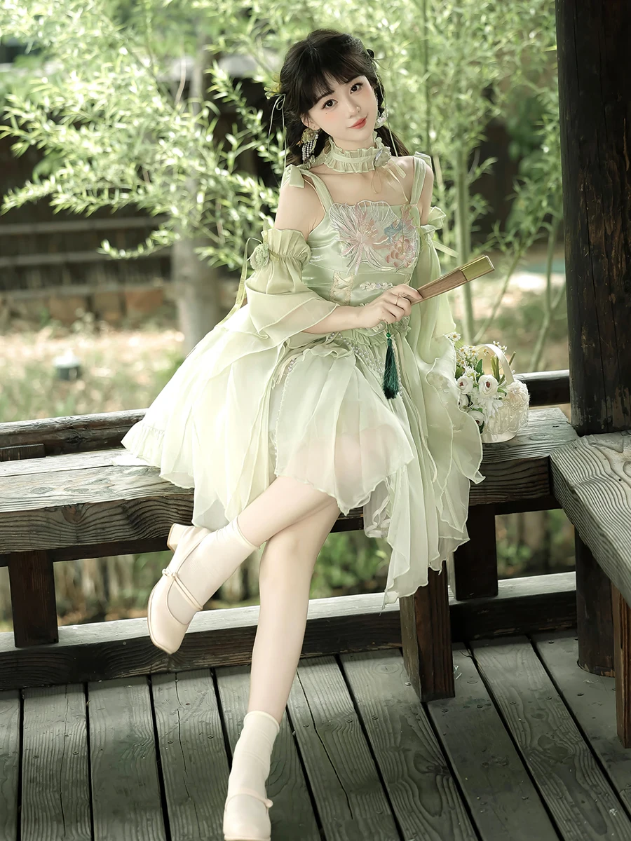 فستان فتاة حلوة أصلي على الطراز الصيني الجديد لعام 2025، فساتين رائعة ومريحة بنمط الأميرة للسيدات بمزاج خرافي #5