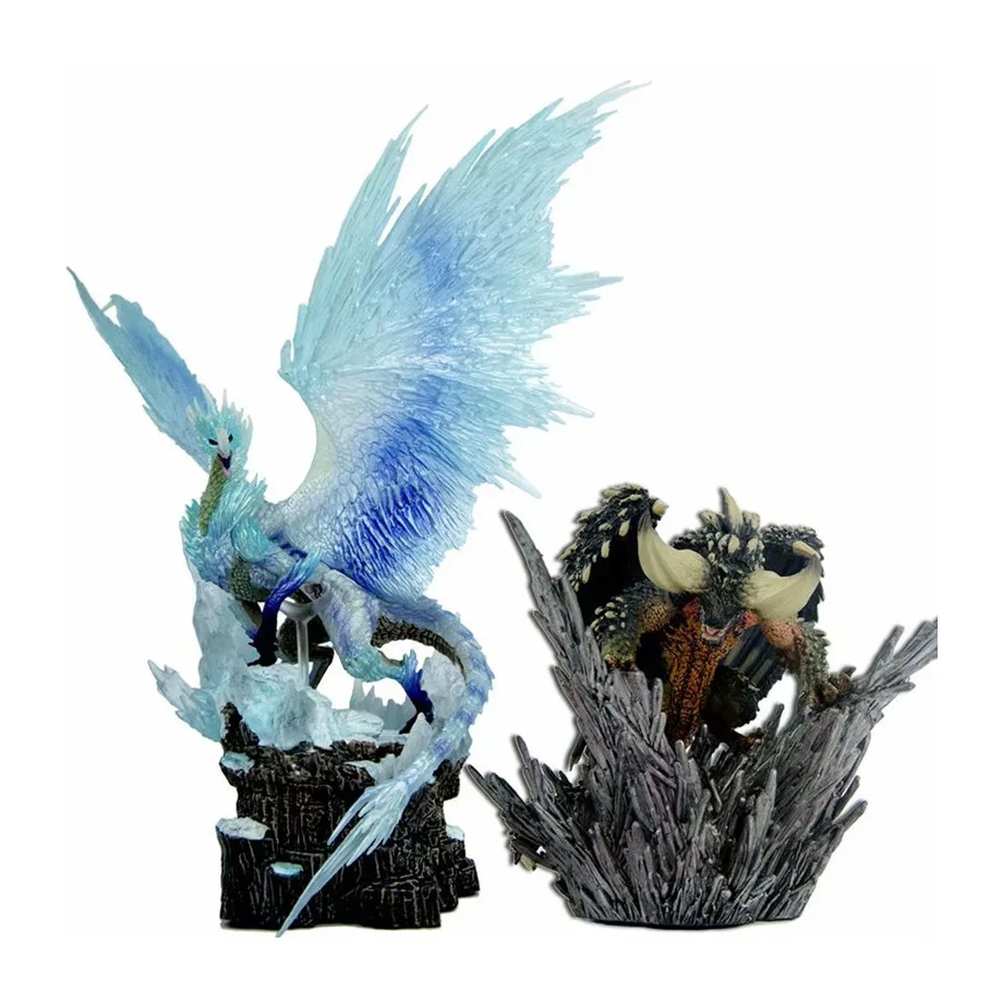 Monster Hunter World Ice Ancient Dragon Flying Tooth Bird Beast Dragon Action Figure Extinction Dragon Ice Spell Dragon