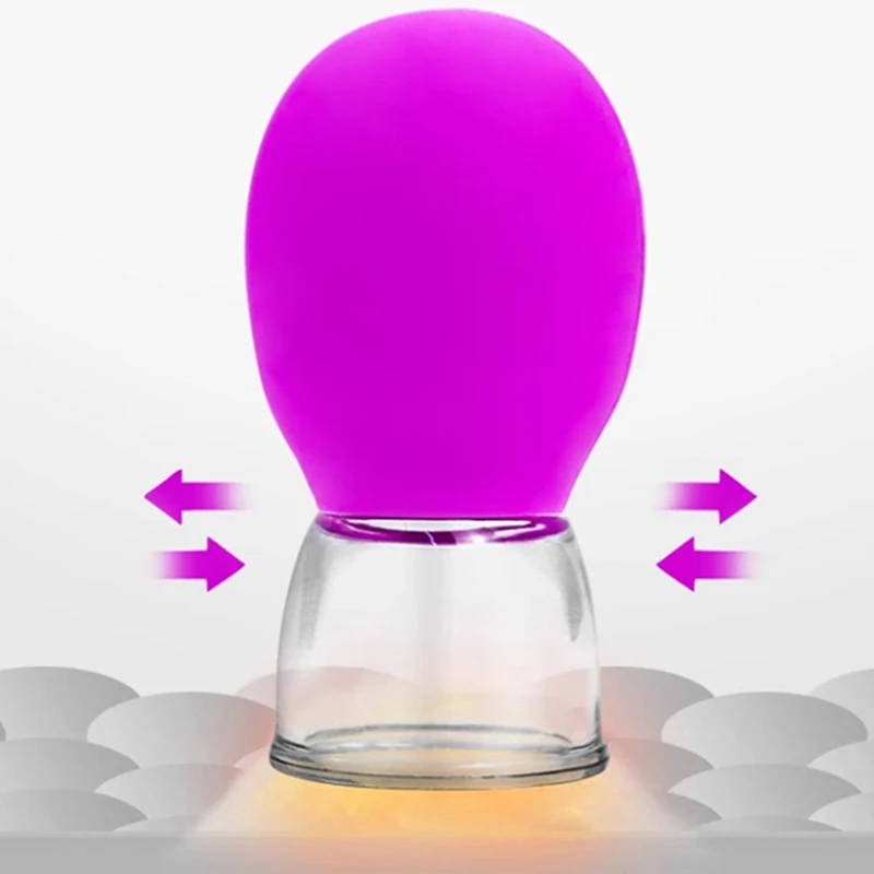 1/5 قطعة كوب تدليك الحجامة السيليكون للجسم الوجه الرقبة العين مدلك خزان تفريغ الجسم العناية بالوجه ، مكافحة الشيخوخة مضخة شفط كوب