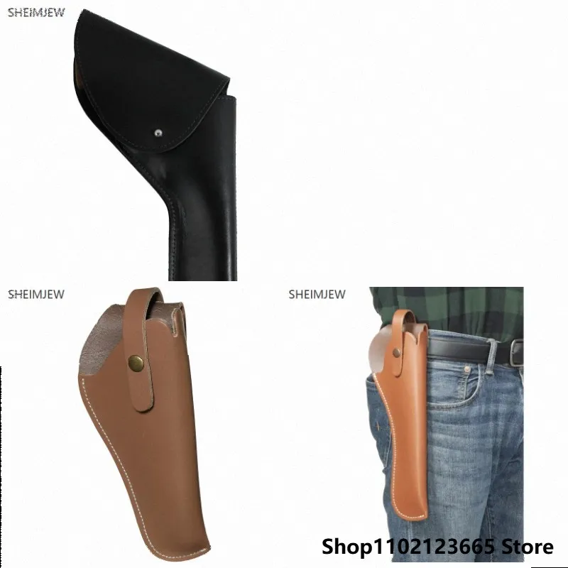 Tactical Stealth Pistol Holster Magazine Hidden Holster Cosplay Medieval Leather Shooting Accessories Waist Portable Holster