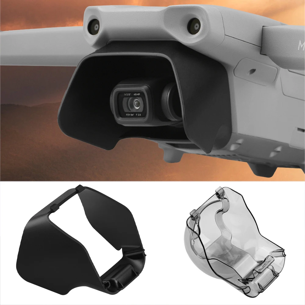 Lens Sun Hood Proteção para DJI Mavic Air 2, 2S, Tampa da Lente, Sun Visor, Pára-sol, Anti-Glare Gimbal, Camera Guard Cap, Drone Acessório