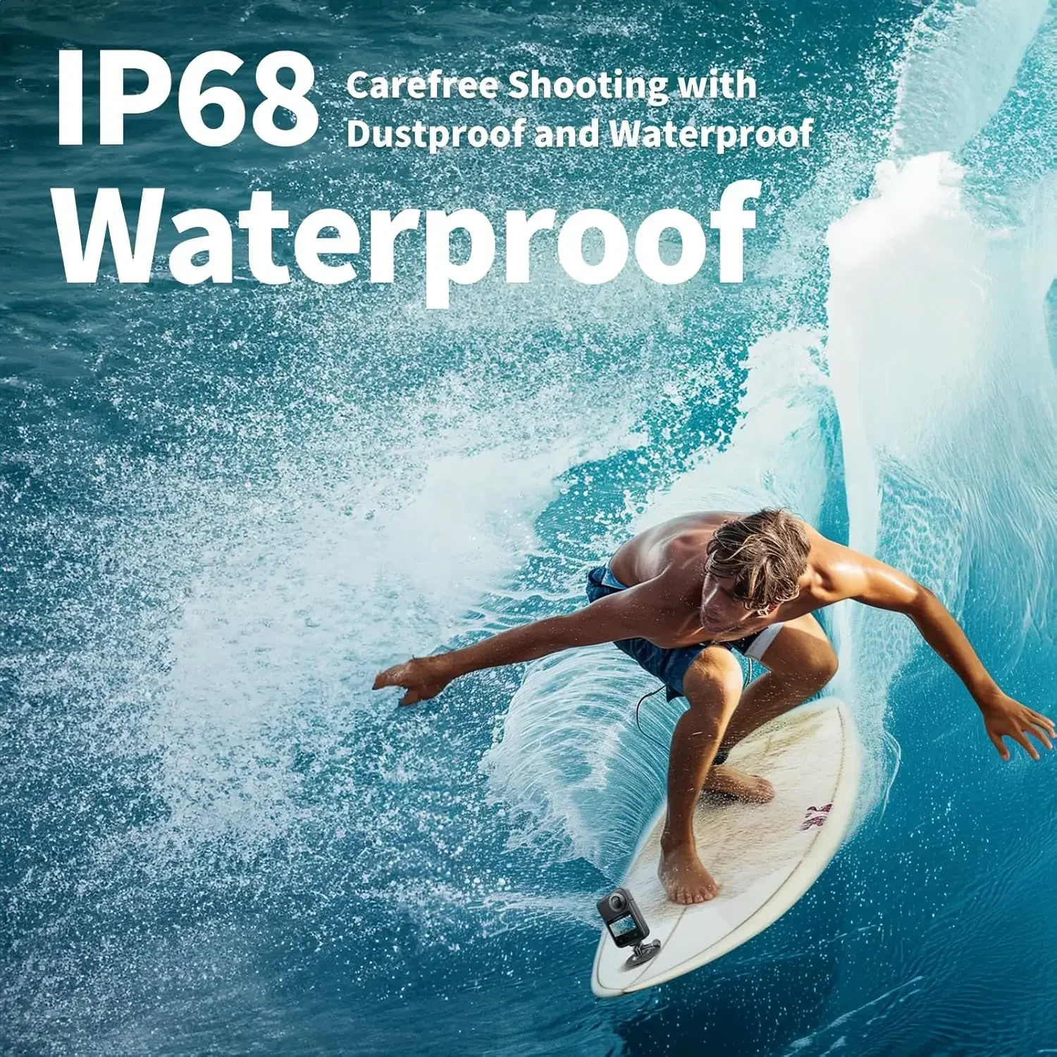 كاميرا KanDao QooCam 3 Ultra 360 Action، كاميرا رياضية مقاومة للماء بدقة 8K مع أجهزة استشعار مزدوجة 1/1.7 بوصة، صورة 96 ميجابكسل، HDR، فتحة سريعة F1.6، #6