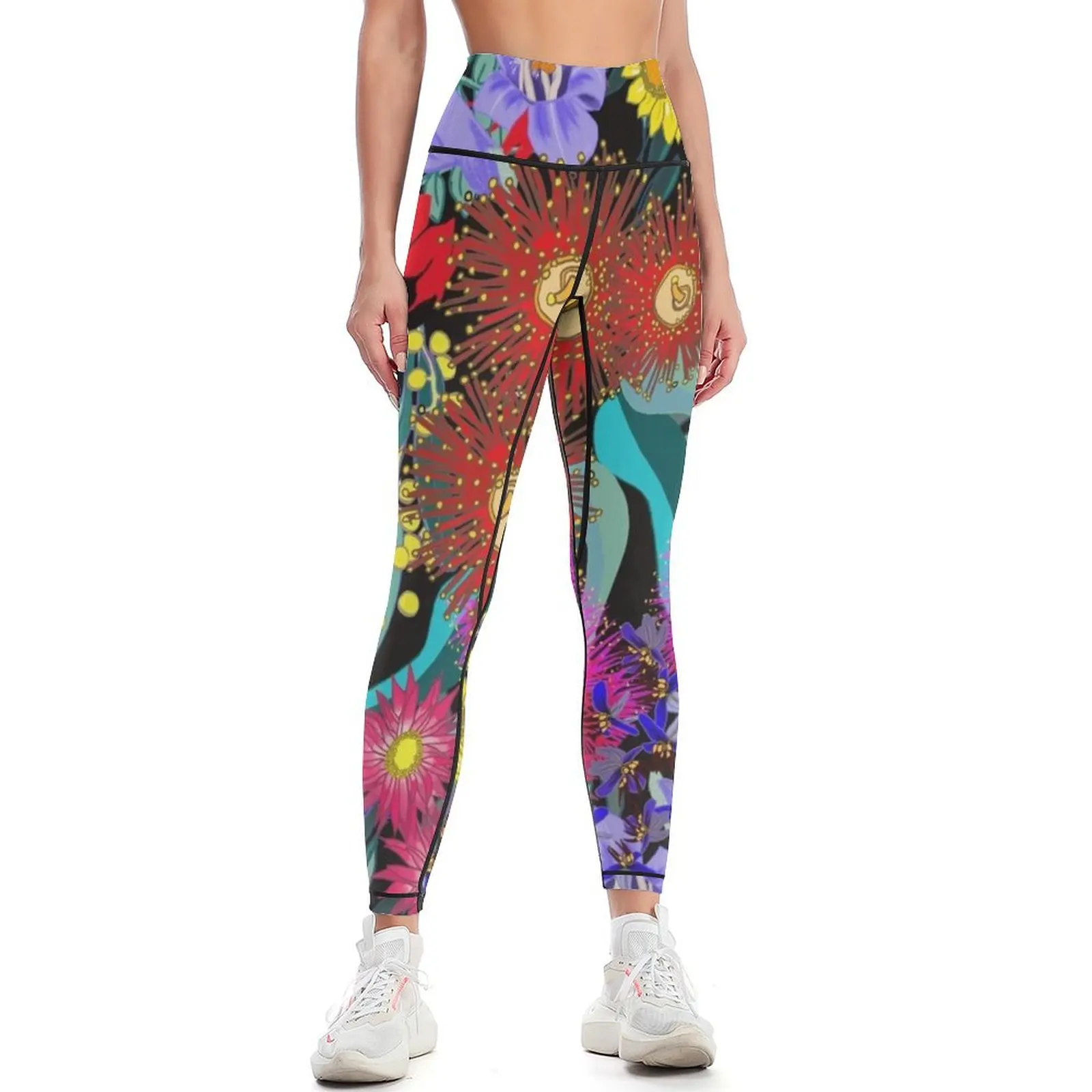 

iPad Art - Floribunda Leggings trousers Women's gym Womens Leggings