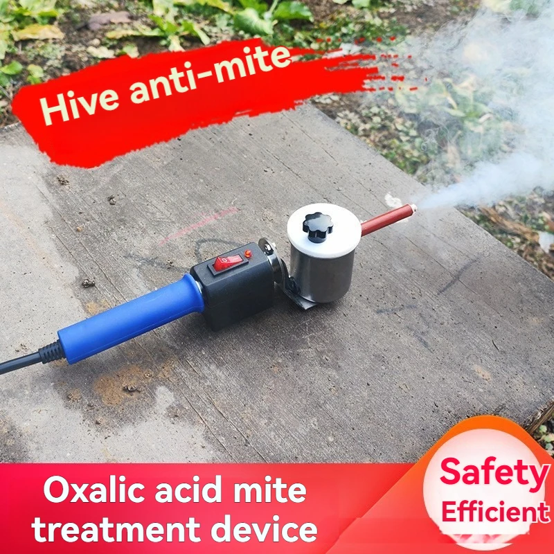 Electric Heating Oxalic Acid Evaporator, Pesticide-Free Beekeeping Mite Remover Atomizer for Bee Hive Mite Removal