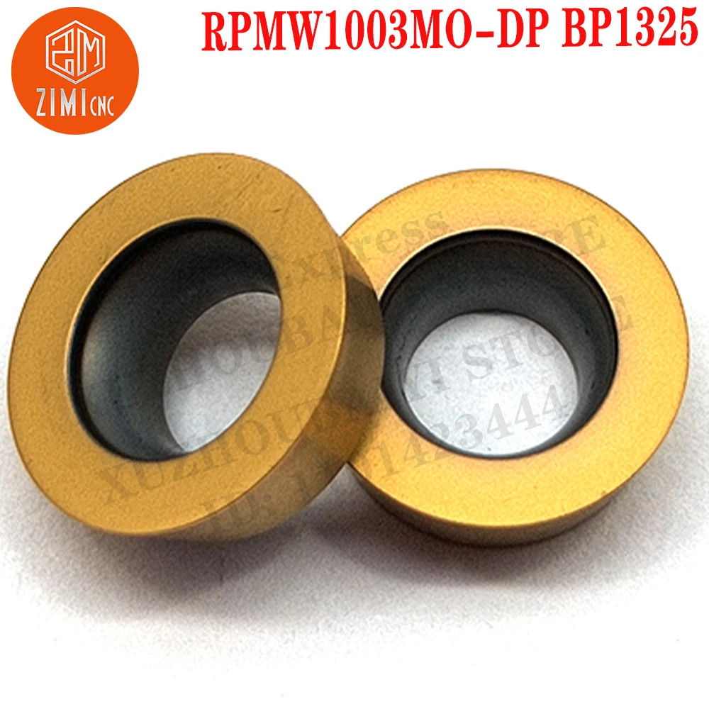 RPMW1003MO-DP BP1325 RPMW 1003MO-DP Carbide Inserts Milling Inserts Tool CNC Tool Metal Lathe Tools Round Milling Cutter Inserts