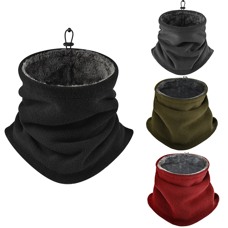AliExpress NONE Winter Neck Warmer Thermal Fleece Ski Mask Thick Tube Gaiter Face Scarf Windproof Men Women Bandana Cycling Outdoor Wind Cap
