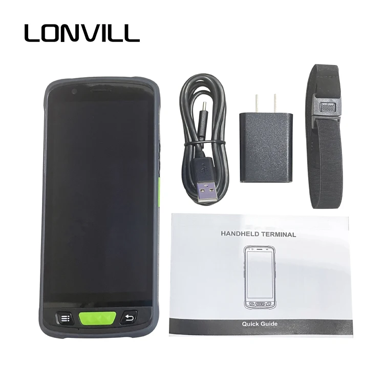 LONVILL 5.5 Inch Waterproof IP67 Industrial Data Collectors Android Handheld Rug PDA Mobile Terminal