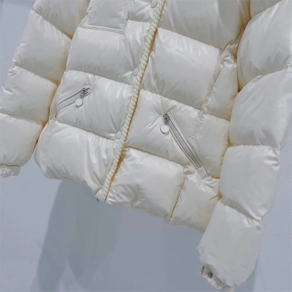 2025 المرأة الشتاء مقنعين أسفل سترة سميكة الدافئة سترة نسائية ملابس خارجية y2k موضة جديدة معطف عالي الجودة الصدرية #6