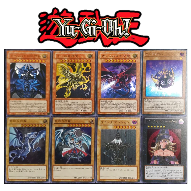 Yu-Gi-Oh fai da te Blue-Eyes drago bianco gioco da tavolo giocattoli per ragazzi stampa a caldo colore Flash carta da collezione compleanno di natale