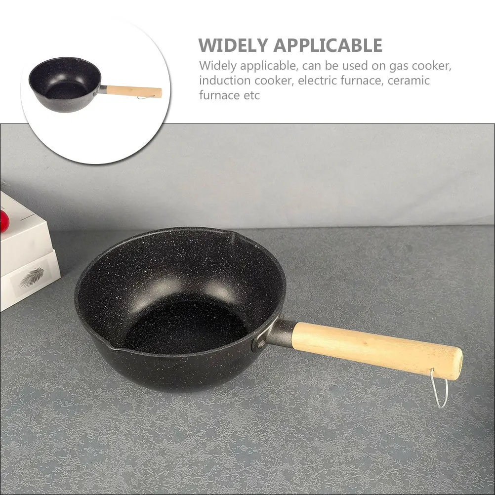 

Maifanshi Small Milk Pot Sauce Pans Metal Household Saucepan Kitchen Stew Stainless Steel with Lid Non Stick Soup