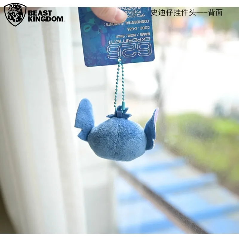 BEAST KINGDOM 5cm Stitch portachiavi borsa ciondolo Anime peluche zaino carino decorazione accessori per cartoni animati regali per bambini adulti
