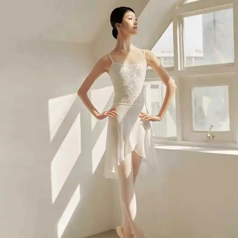 Ballett-Übungsanzug für Damen, Tanzkostüm, Samt, einteilig, für Gymnastik, Sommer, Basistraining, Overall, Kunstprüfung, Sport...