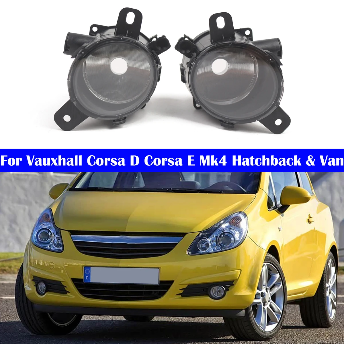 Car Fog Lamp Cover Shell For Vauxhall Corsa D E Mk4 Hatchback & Van Front Bumper Turn Signal Indicator Light 13253625 13253626