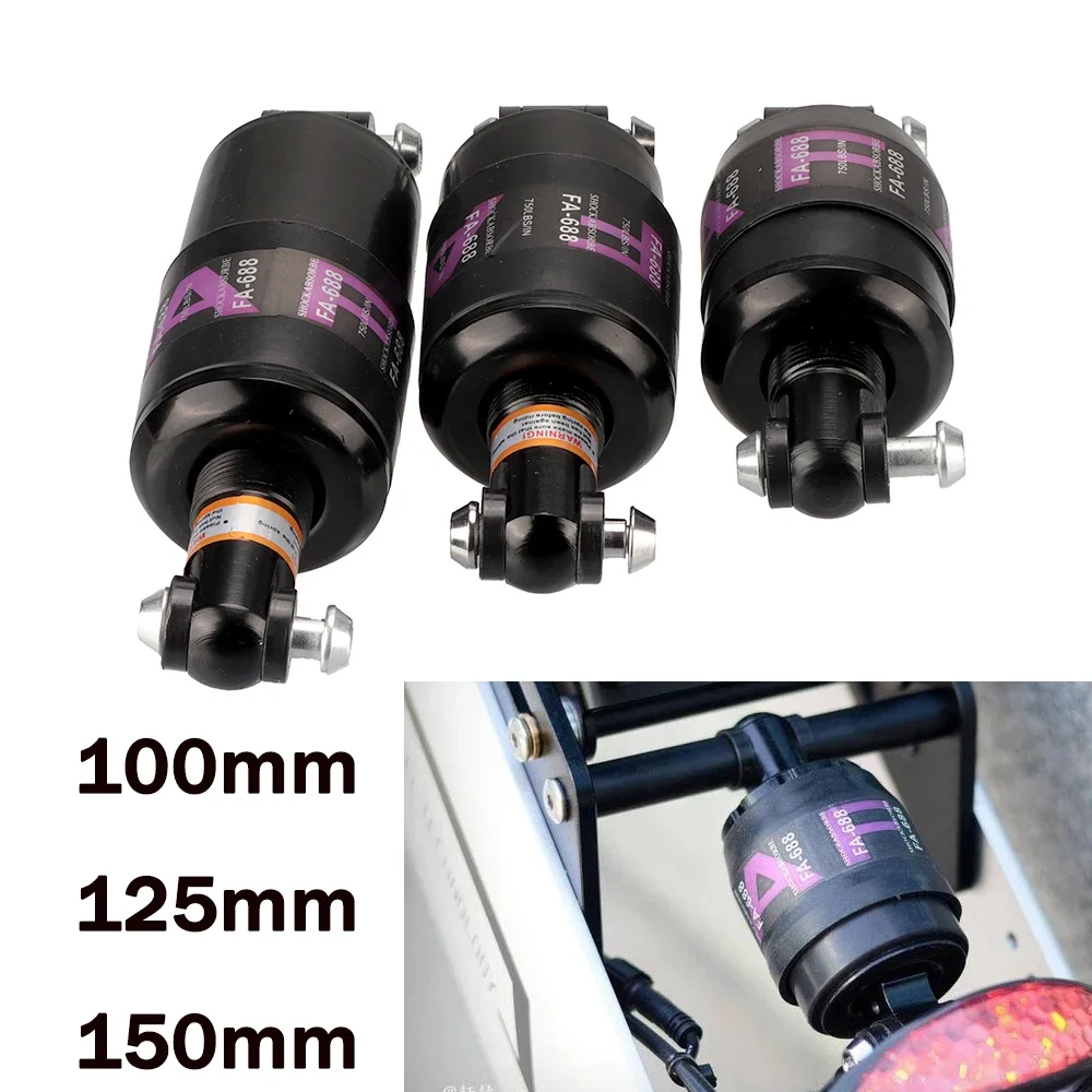 Mountain Bike Air Shock Absorbers 100mm/125mm/150mm Folding Bike Spring MTB Bicycle Suspension Rear Shock Absorber