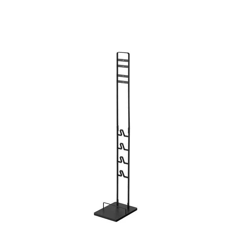 Adjustable Vacuum Cleaner Storage Rack with Ground Support Stand - Perfect for Storing Your Cleaning Essentials