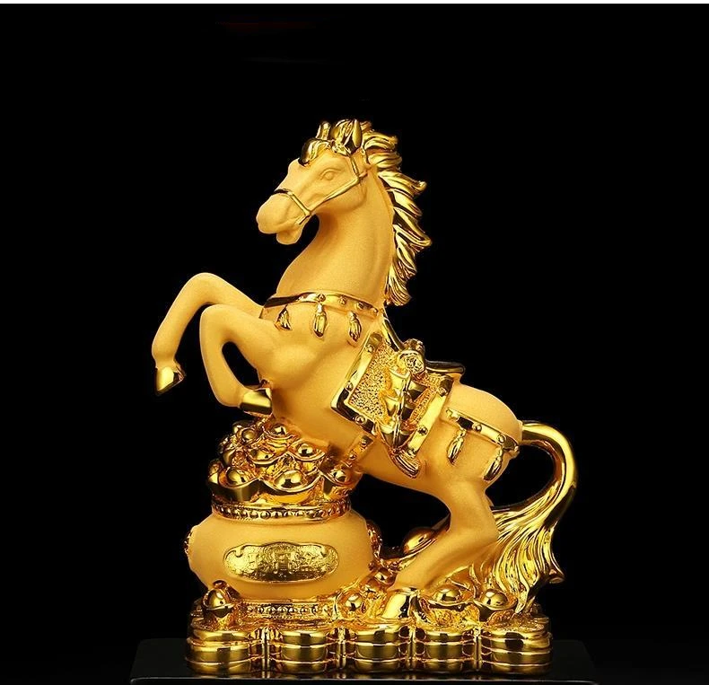 Horse To Success Lucky Ornaments Porch Living Room Indoor TV Cabinet Opening Decoration Gifts