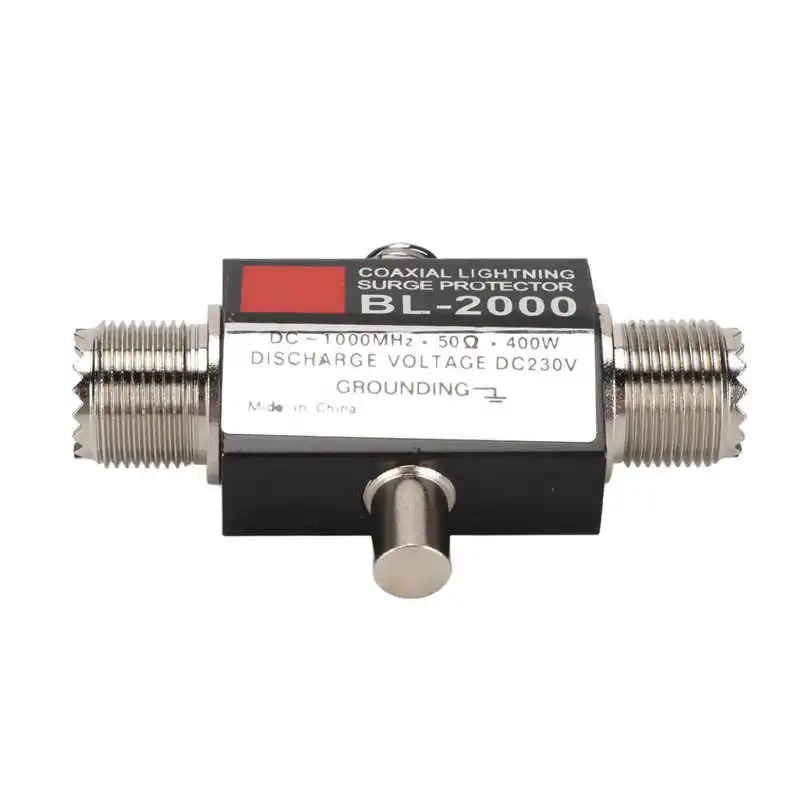 Yinitone BL-2000 Coaxial Surge Protector PL259 Female to PL259 Female Coaxial Surge Arrester