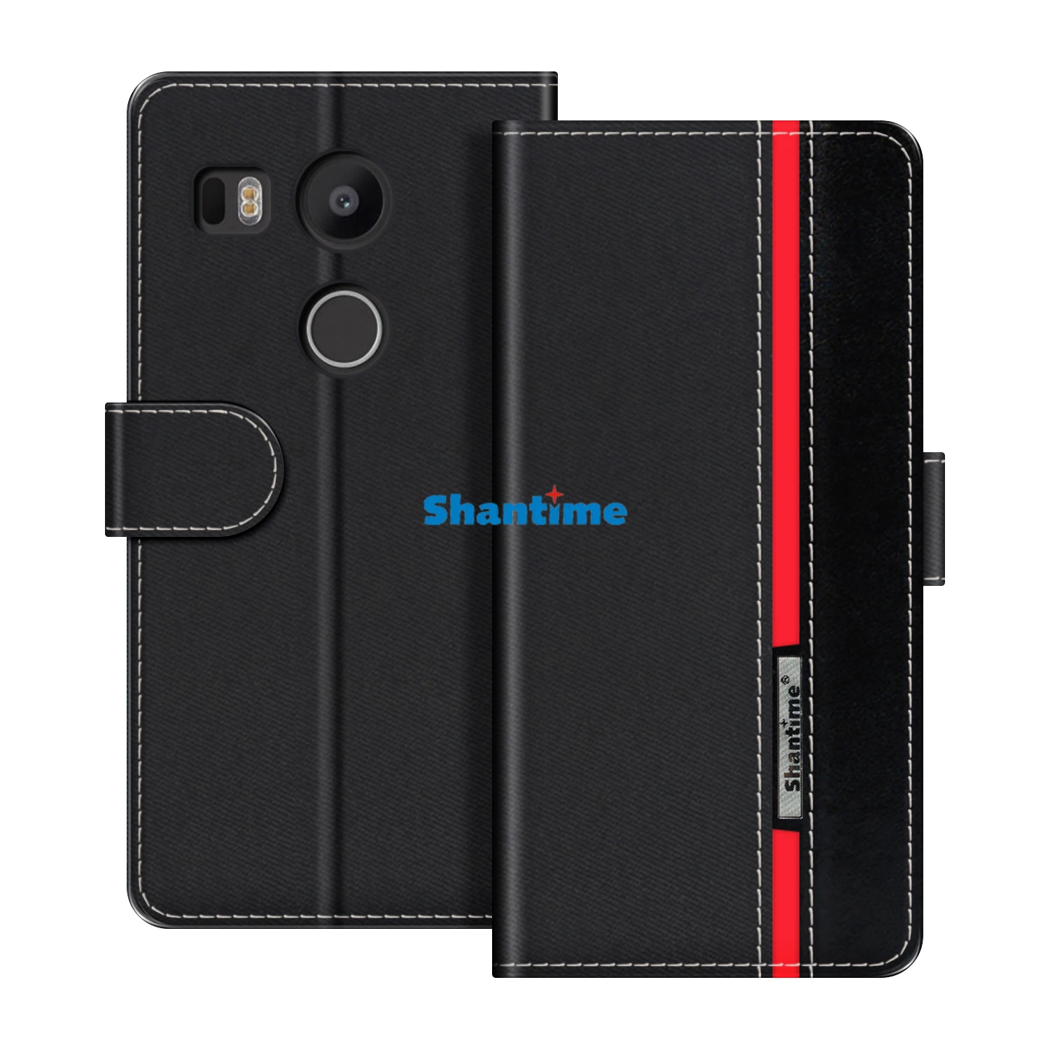 Compatible con LG Nexus 5X funda protectora libro cartera funda para teléfono móvil funda plegable soporte funda para teléfono móvil
