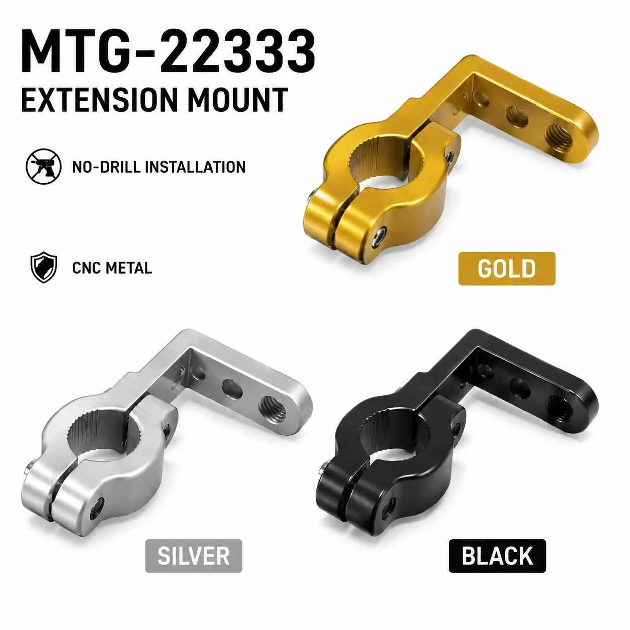 Multifunctional Motorcycle Handlebar Expansion Bracket Aluminum Alloy Clamp Mount Support For Driving Light Spotlight Mod Parts