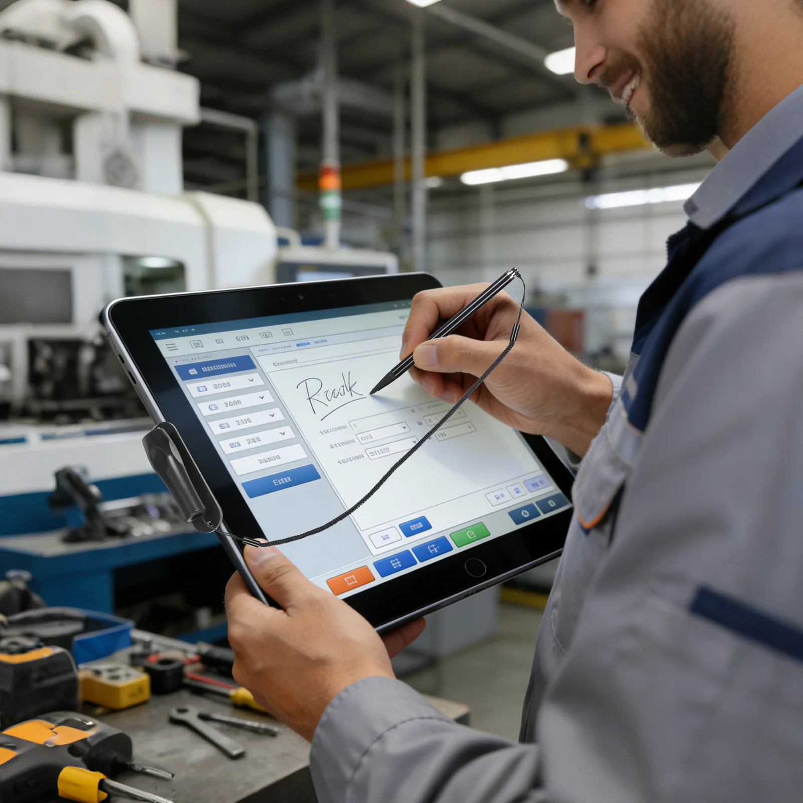 

Резистивный стилус с гладким наконечником из АБС-пластика, без царапин, с пружинным креплением и фиксированным основанием для навигации, POS-терминалов, игровых устройств и сенсорных экранов