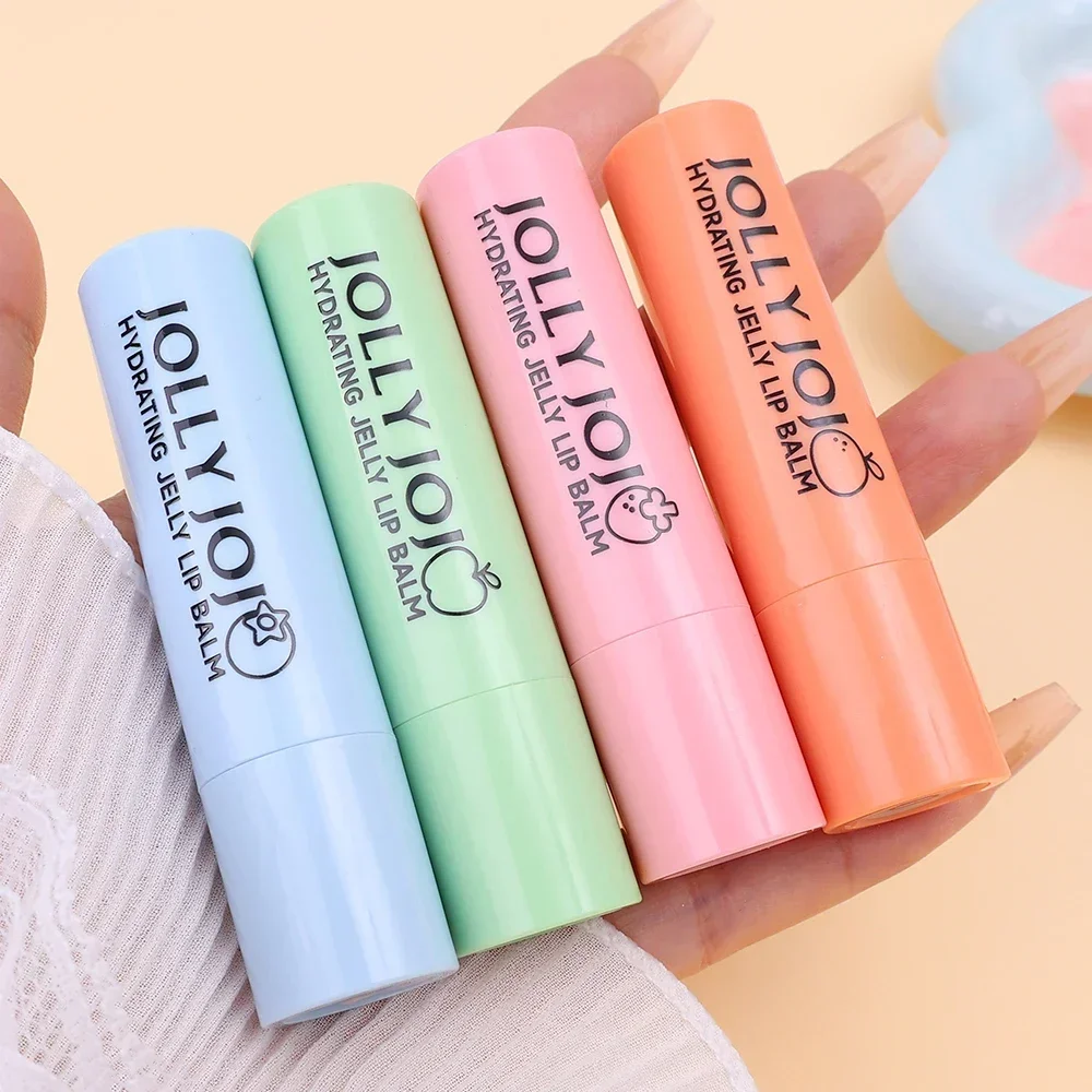 Mirror Colored Lip Balm Transparent Pink Lipstick Long Lasting Moisturizing Lighten Lip Lines Jelly Plump Lip Care Korean Makeup