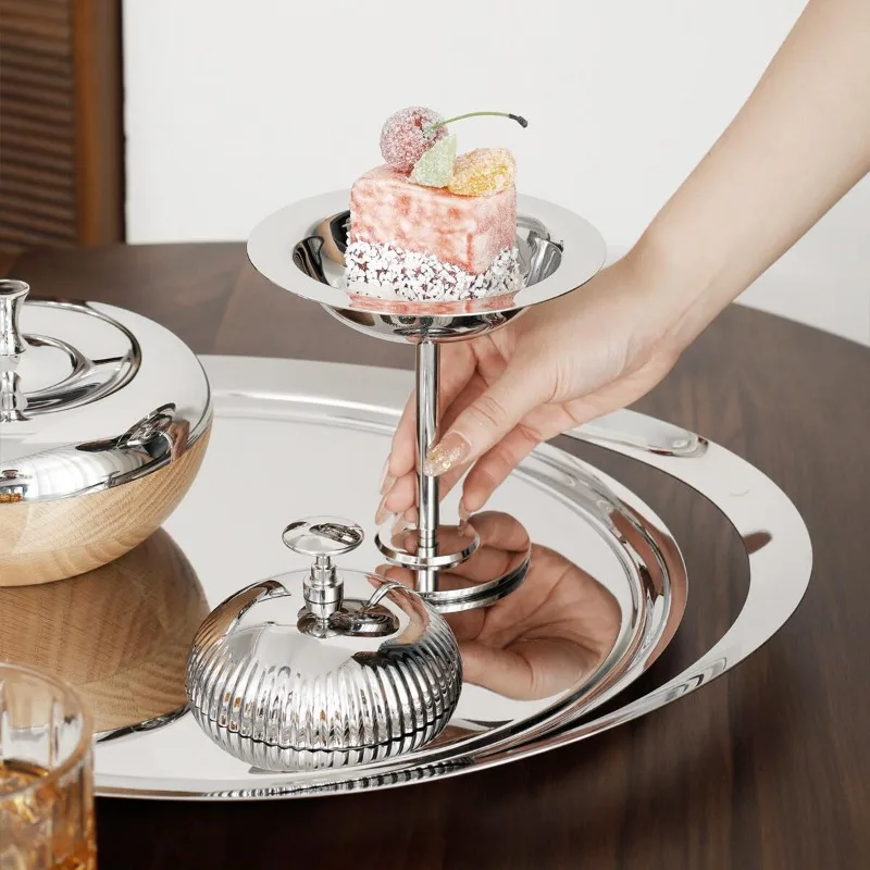 Modern Stainless Steel Cocktail Cup Dessert Cup with Lid Icecream Cup Aromatherapy Holder Advanced Container Ornament Home Decor