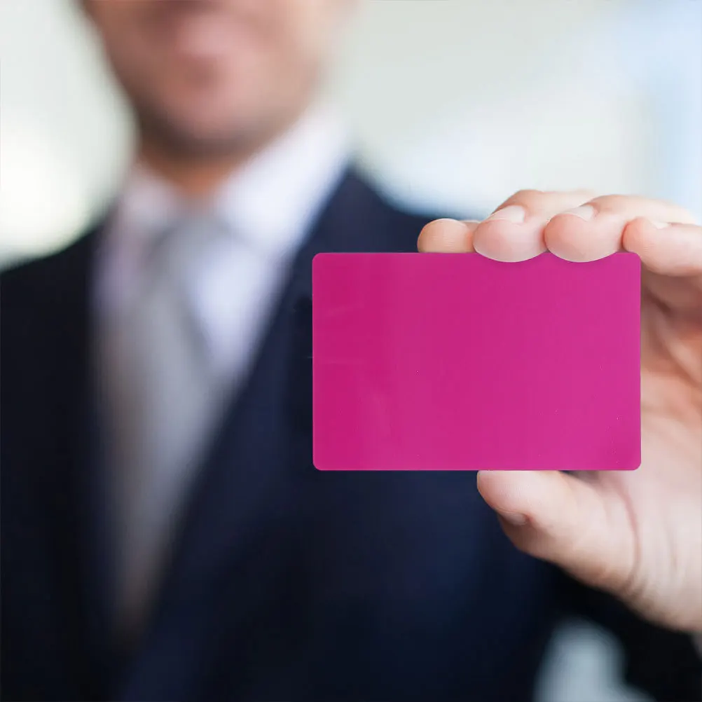 

100Pcs Metal Business Cards Blank Aluminum Engraved Name Cards Lightweight Sublimation DIY Blanks Metal Card Business Card