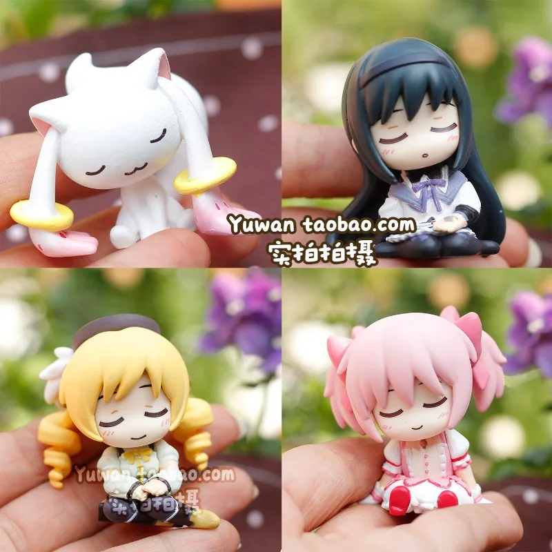 

Mahou Shoujo Capsule Toys Kawaii Anime Figure Kaname Madoka Tomoe Mami Akemi Homura Doll Model Collect Ornaments