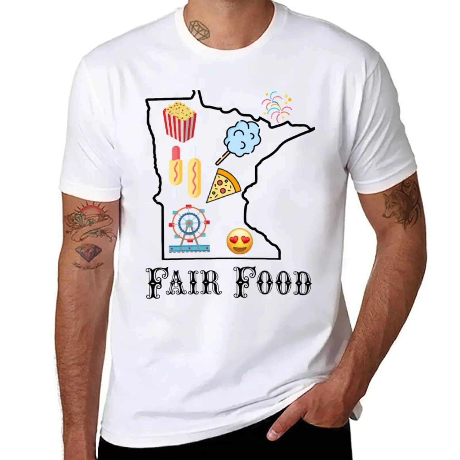 New MN State Fair Food - Minnesota Foodie T-Shirt Aesthetic clothing oversized t shirt funny t shirt mens t shirts