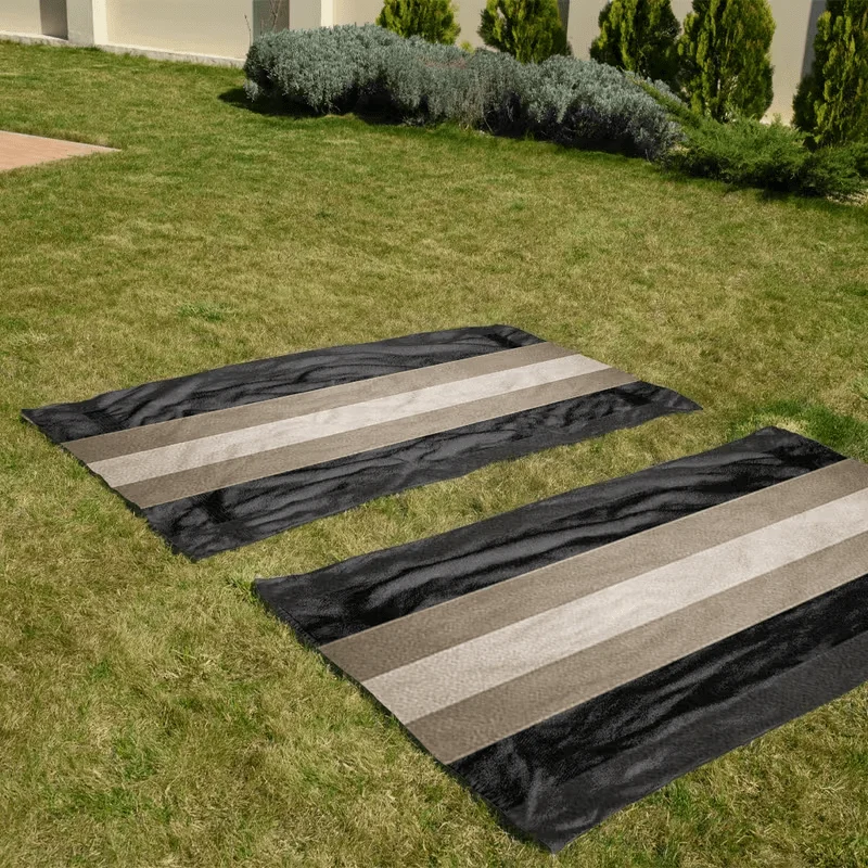 Oversized Striped Beach Towel Large Pool Bath Resort Summer Beach Mat Microfiber Towel 80x160cm Tropical Design