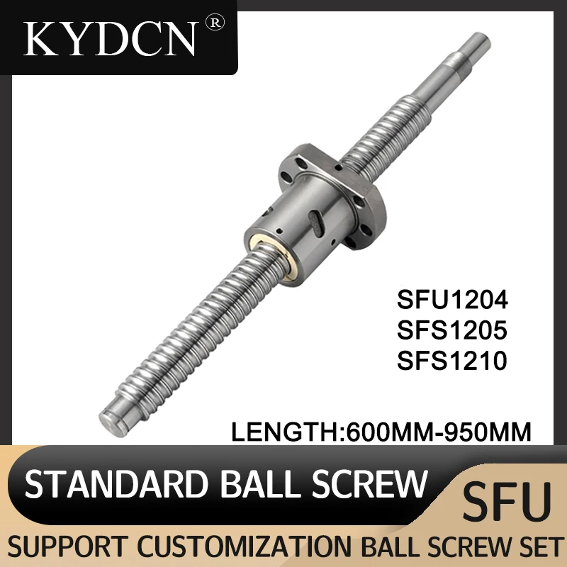 C7 obrabiana SFU1204 SFS1205 SFS1210 600 650 700 750 800 850 900 950 mm Śruba kulowa z pojedynczą nakrętką kulową