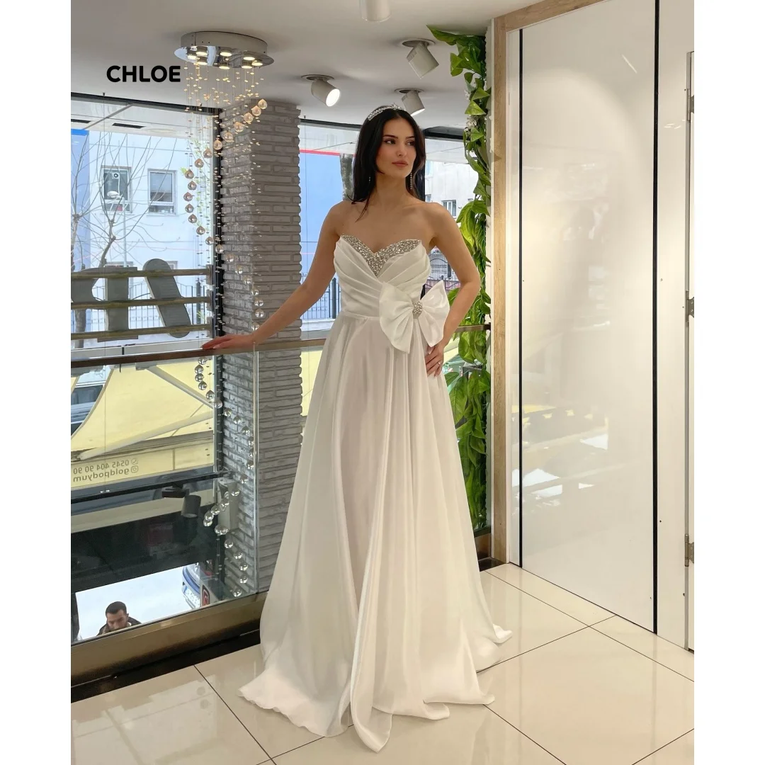 

Custom Made Luxury Prom Dresses 2025 Woman Luxury Off-shoulder Evening Gown Line A Wedding Party Dress Sleeveless Ball Gowns