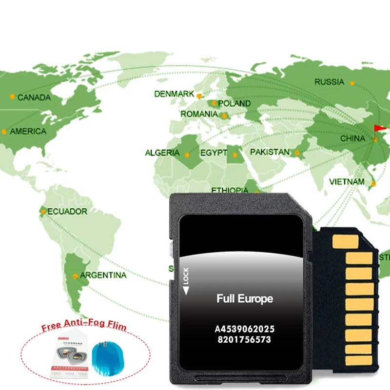 Sat Nav for Smart 453 mit Cool & Media Navigation Car 2025 SD Card 16GB Full Europe GPS Map Update Navi Software