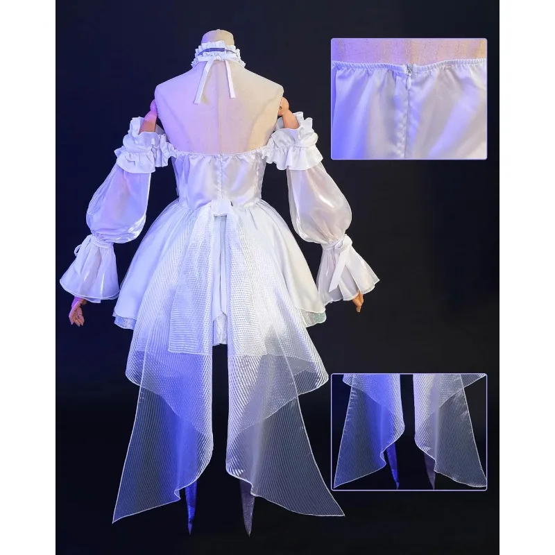 NIKKE Dorothy Cosplay Costume Victory Goddess White Dress Uniform Wig Suit for Halloween Carnival Party Women Roleplay Outfit