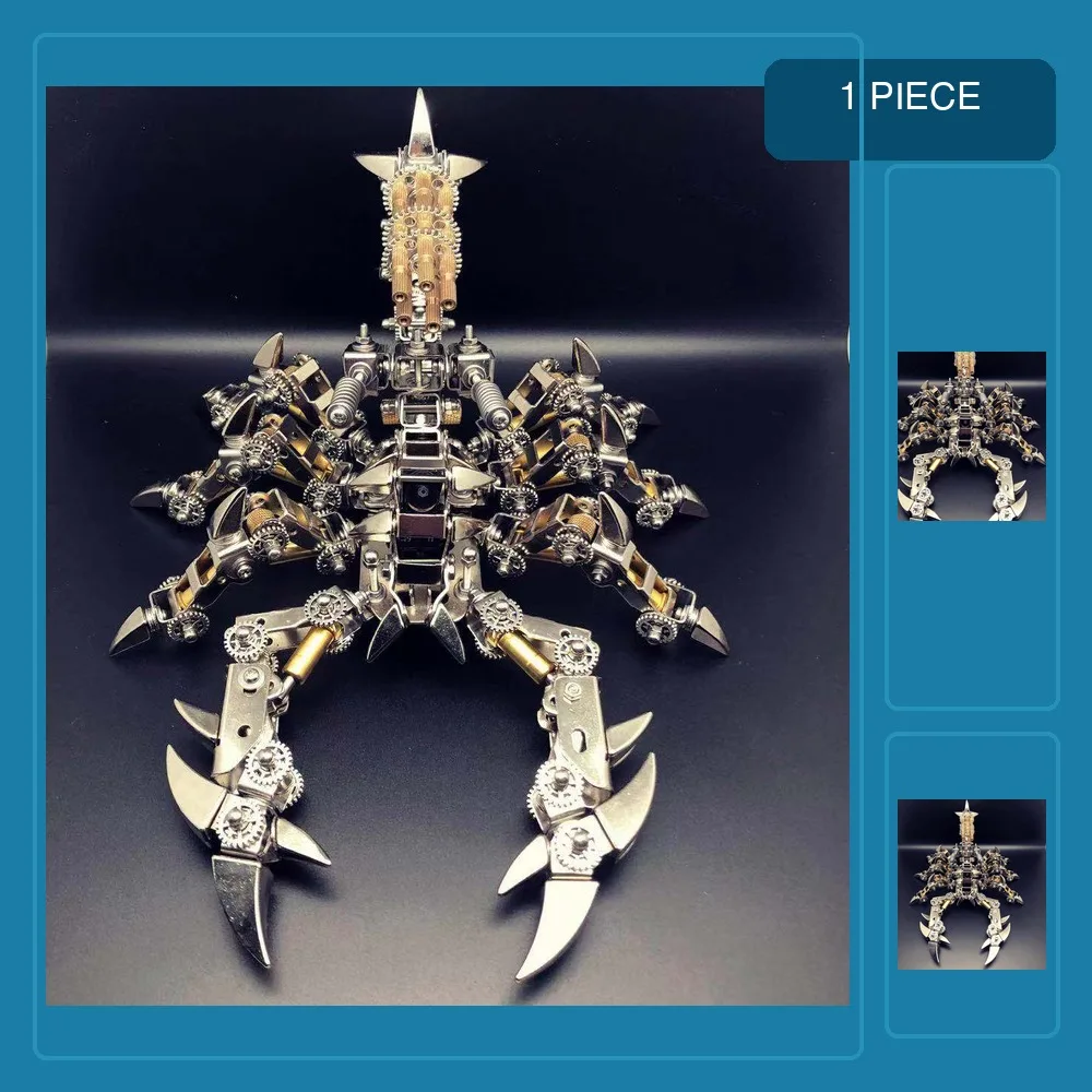 3D DIY Metal Mechanical Spider Model Kit Handmade Assembly Crafts with Bluetooth Speaker As Gift Home Decor