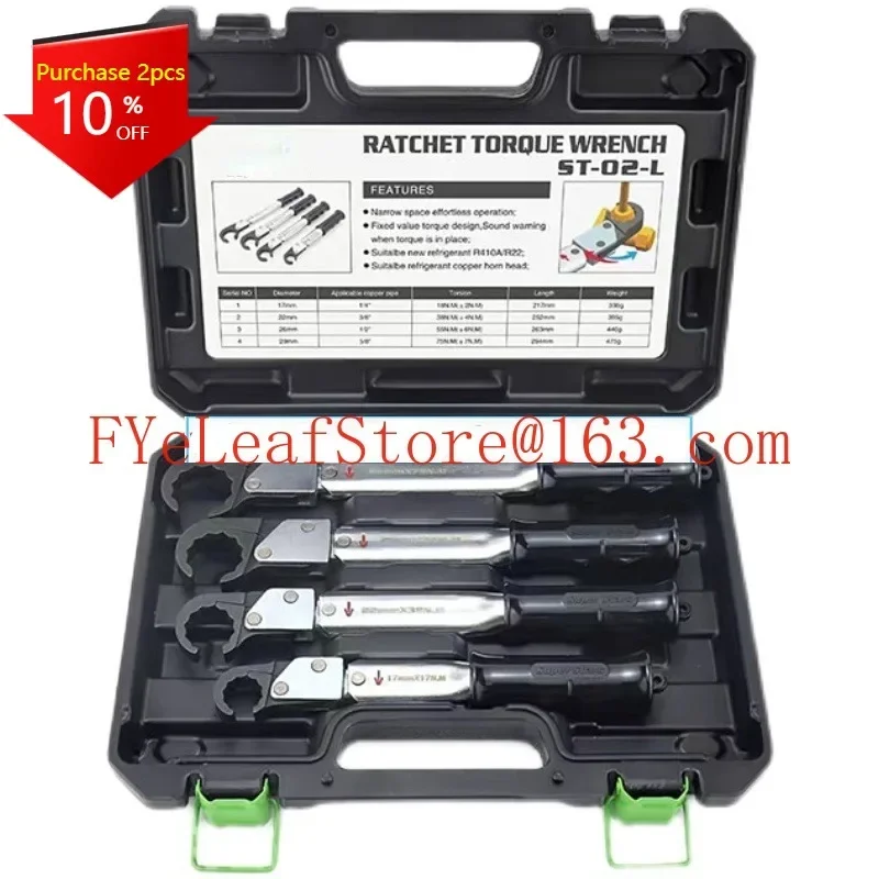 Torque Wrench ST-02-L Air Conditioning Special Set Tool Ratchet Quick kg Open End Torque Wrench