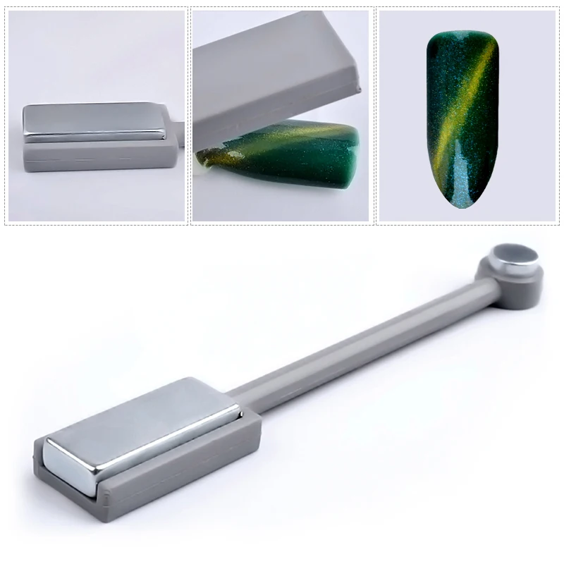 1 ~ 15 قطعة رأس مزدوج مريح وفعال متعدد الاستخدامات مغناطيس مزدوج الأطراف للأظافر بجودة صالون تجميل الأظافر