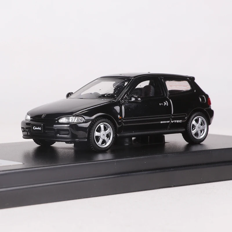 LCD 1:64 Civic Black/White/Yellow Alloy Model Car