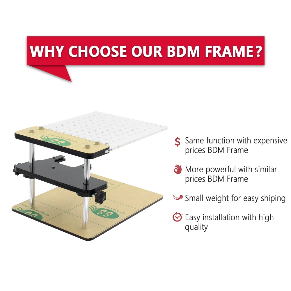 High Quality Metal LED BDM Frame With Probes Full Sets BDM Table For KTAG KESS OBDII ECU Progammer Tool LED BDM Frame