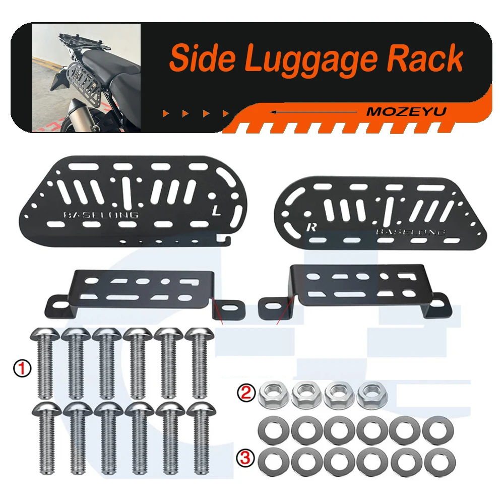 Motorcycle DeserX Luggages Carrier Rack Mounting Holder Saddlebag Brackets For Ducati DESERT X Side Luggage Rack DESERT-X Parts