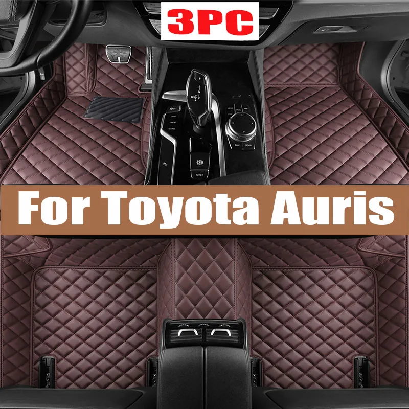 

Custom Made Leather Car Floor Mats For Toyota Auris E180 2012 2013 2014 2015 2016 2017 2018 Carpets Rugs Foot Pads Accessories