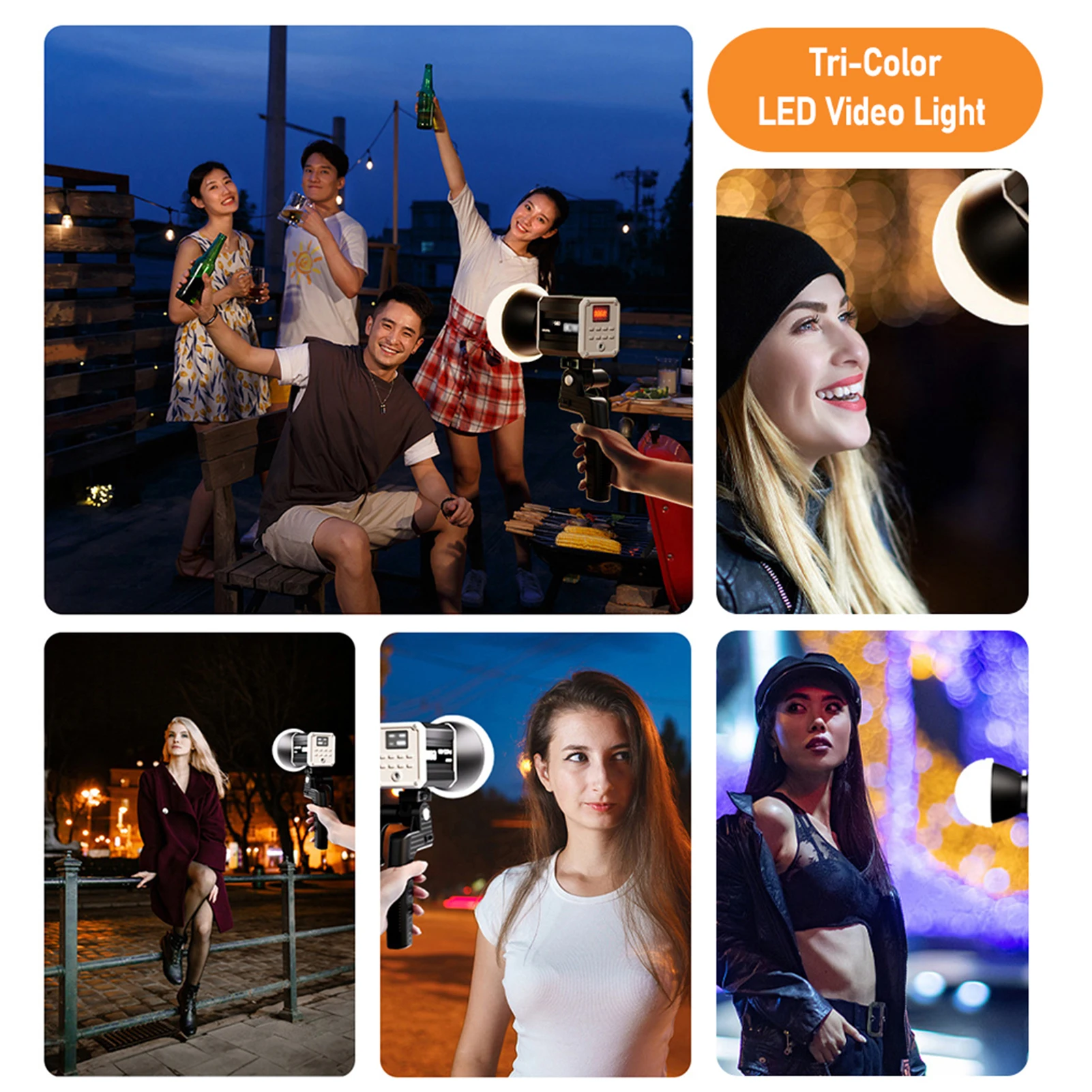 Studio Light 60W 2800K-6800K Color Temperature LED Studio Light for Photography Live Recording